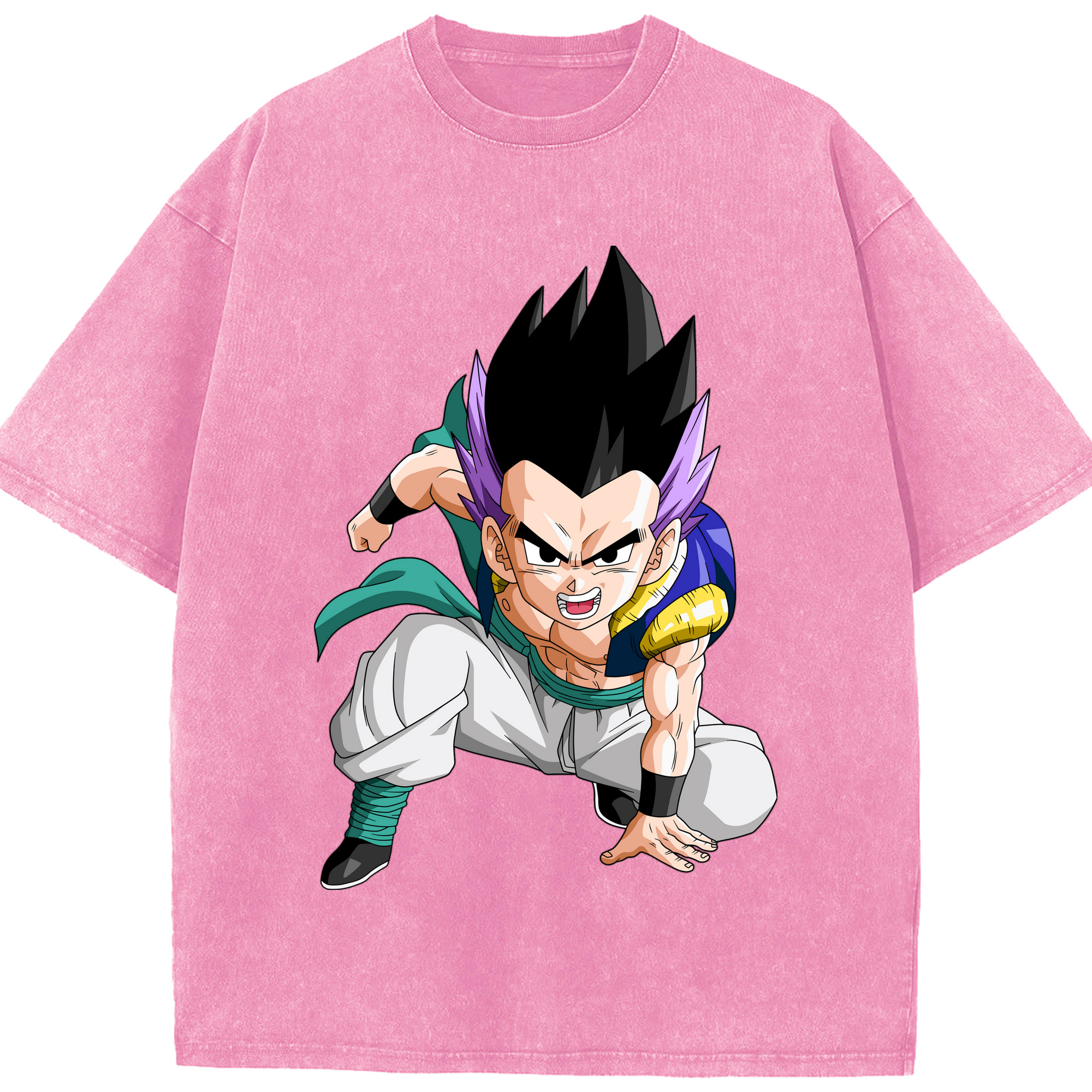 （画像用） ドラゴンボール 孫 悟飯（そんごはん）DRAGON BALL Son Gohan 綿100% ヴィンテージ風 半袖Tシャツ（フロントプリント）